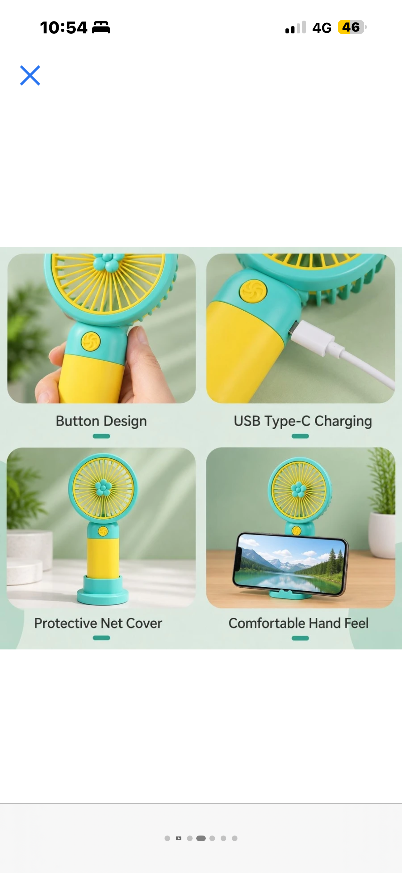 USB Rechargeable Pocket Fan Mini Portable Cooling Fan Random Colour Anti Dust 90mm Table Fan Multicolour Pack of 1